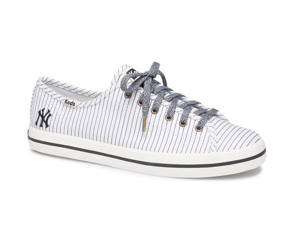 Basket Keds Femme Blanche - Kickstart Mlb® - 082-BZEFQY